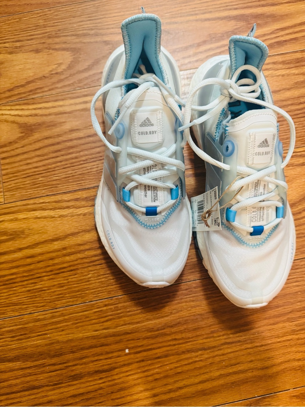 adidas Women’s Sneakers - White & Light Blue Accents